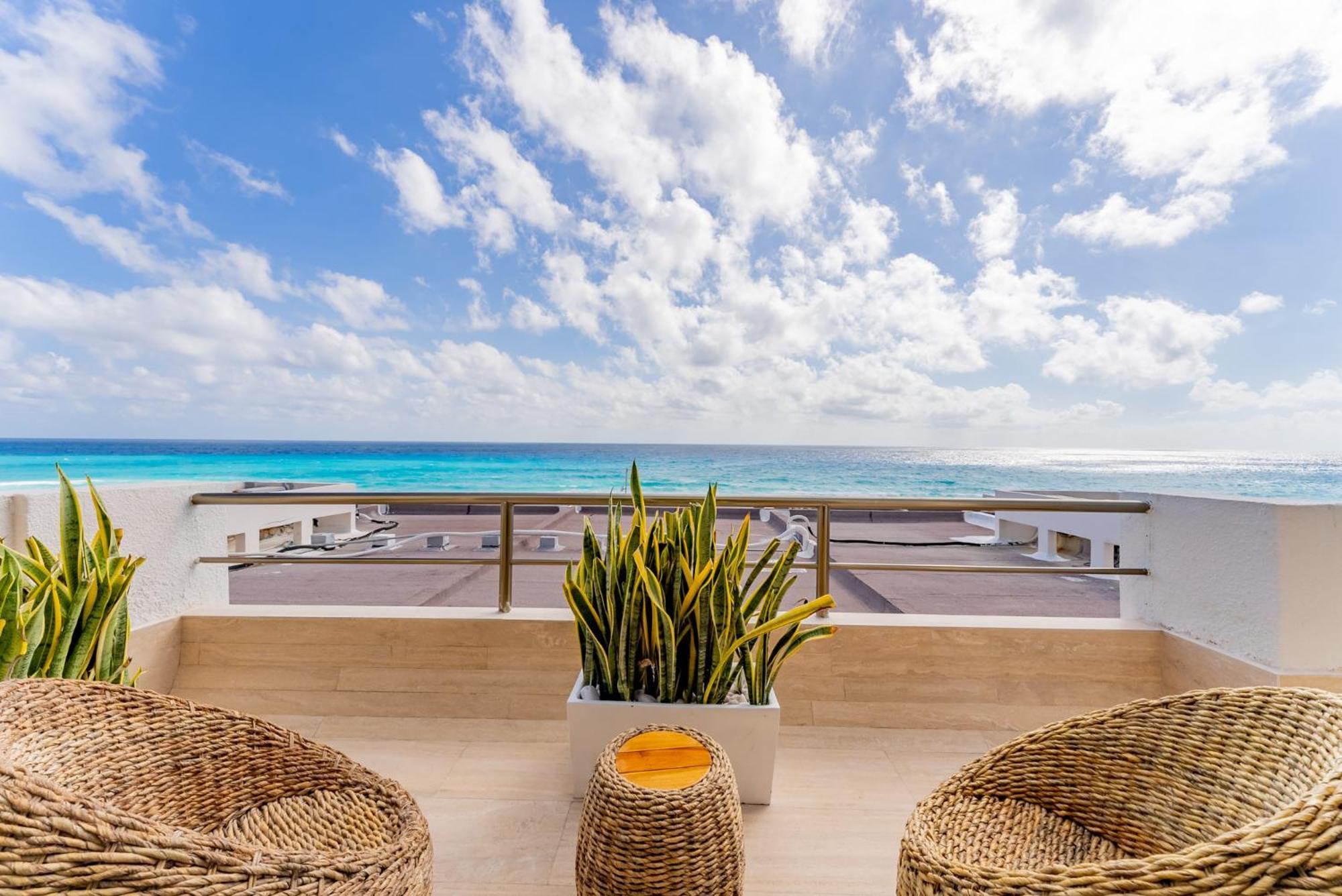 Amazing Caribbean Ocean View At Villas Marlin In Κανκούν Εξωτερικό φωτογραφία