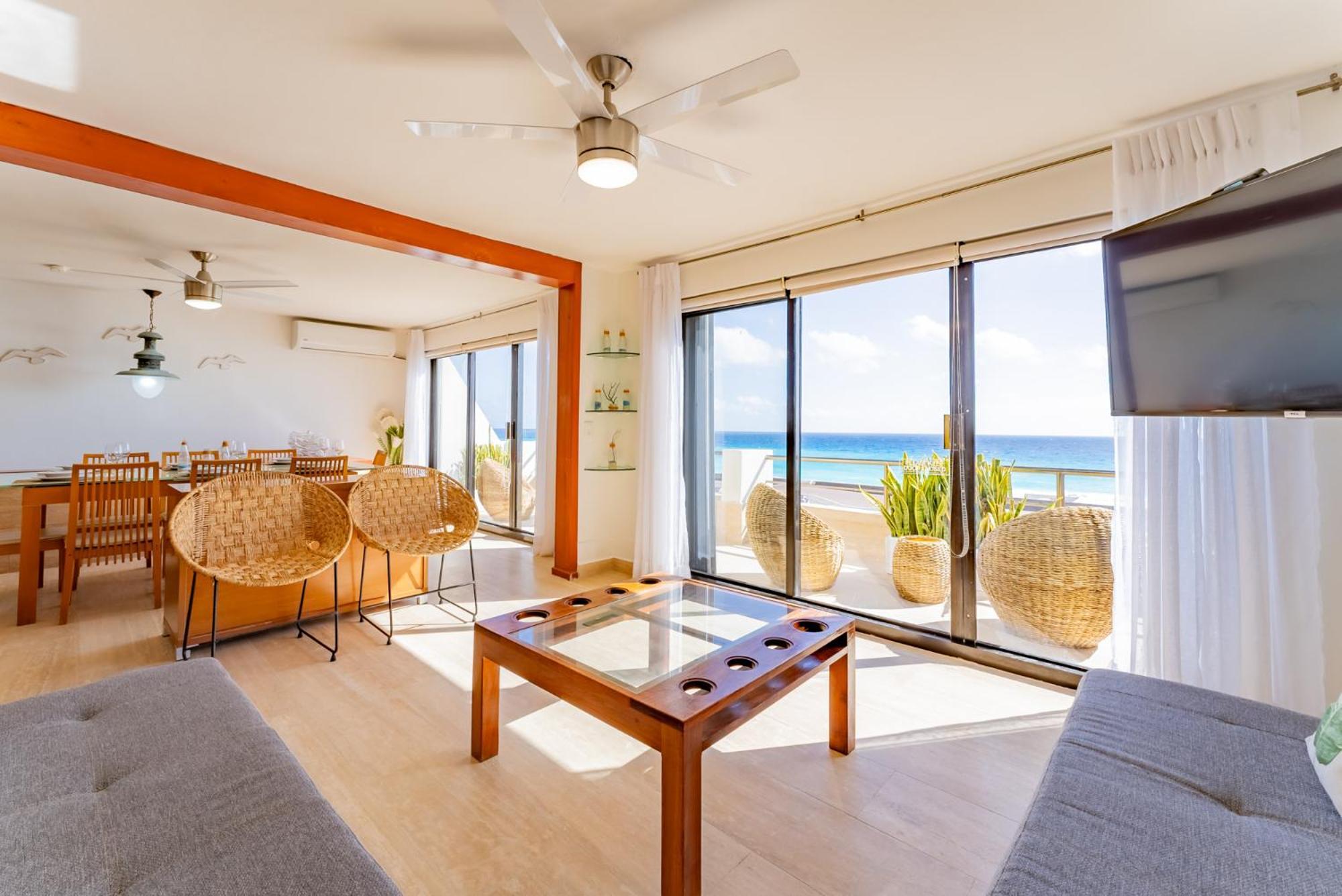 Amazing Caribbean Ocean View At Villas Marlin In Κανκούν Εξωτερικό φωτογραφία