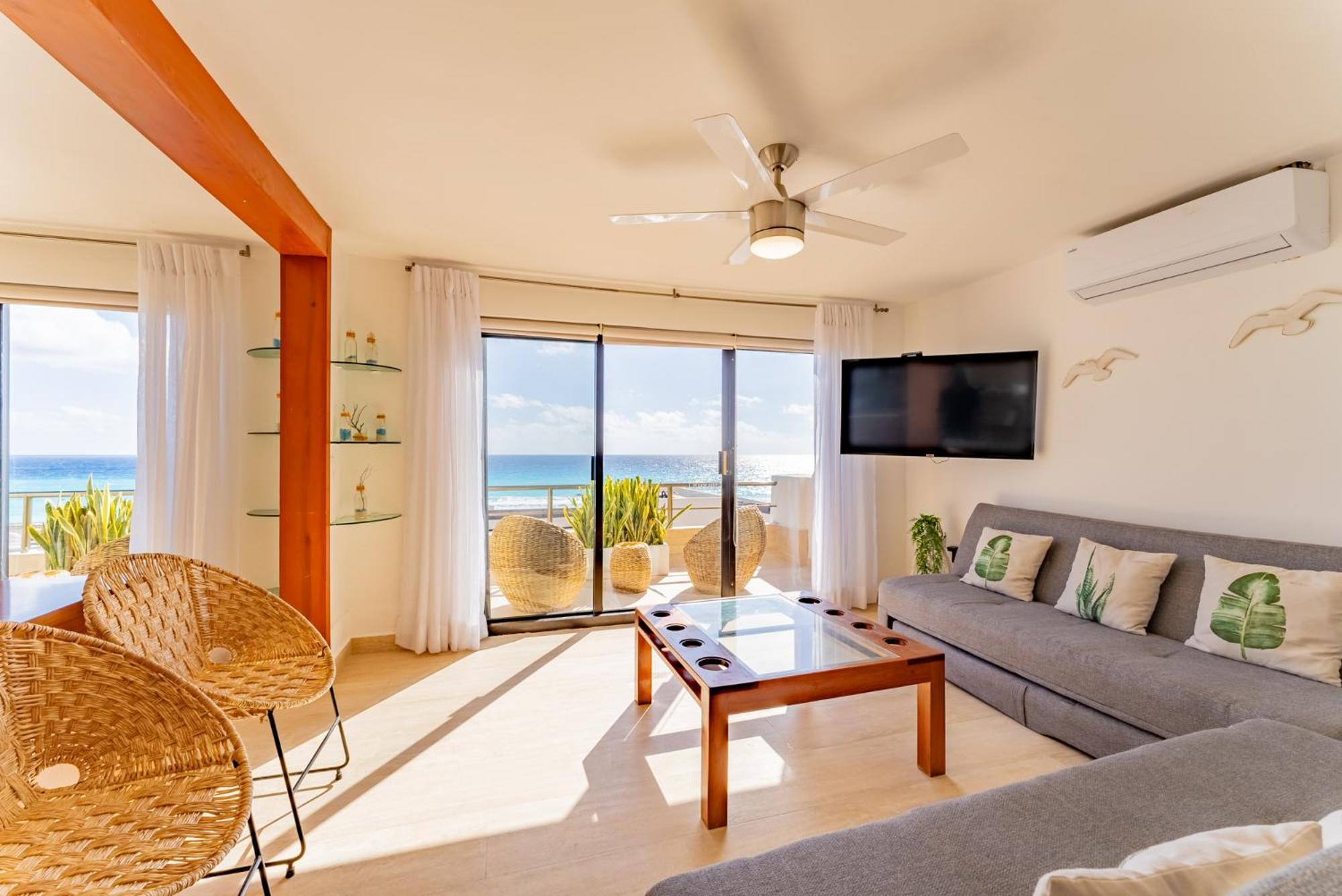 Amazing Caribbean Ocean View At Villas Marlin In Κανκούν Εξωτερικό φωτογραφία