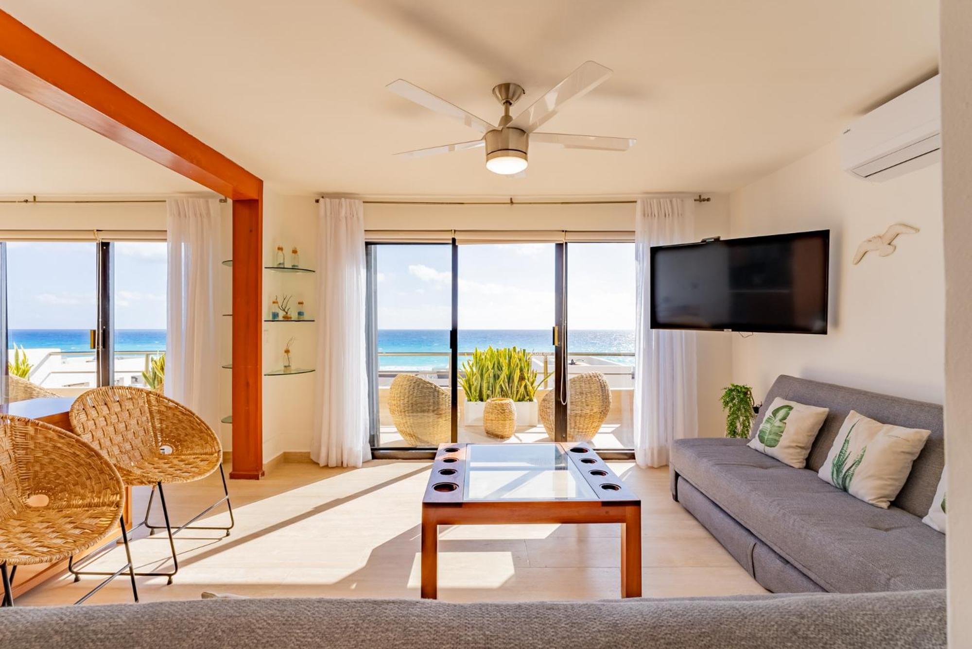 Amazing Caribbean Ocean View At Villas Marlin In Κανκούν Εξωτερικό φωτογραφία